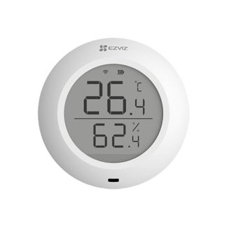 Accesorii interfoane - Senzor de temperatura si umiditate Smart Home EZVIZ, afisaj 1.8 inch, comunicare Wireless ZigBee CS-T51C