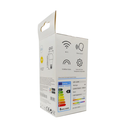 Bec LED inteligent EZVIZ Wi-Fi E27 806 lmn lumina calda 2700K ajustabila CS-HAL-LB1-LWAW [1]