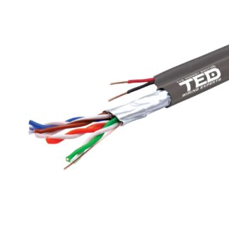 Cablu FTP cat.5e Cupru + 2 fire x 0,75 mm cupru multifilare de alimentare rola 305ml TED Wire Expert TED002389 [1]