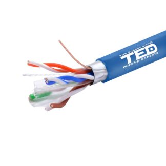 Cablu FTP cat.6 cupru integral 0,51 albastru rola 305ml TED Wire Expert TED002426 [1]