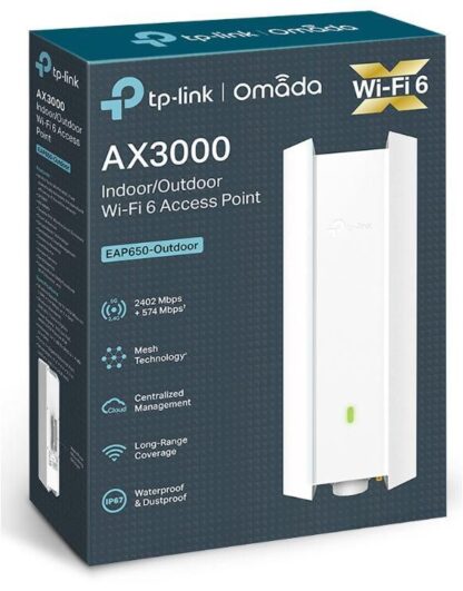 Access Point TP-Link WiFi 6  5GHz AX 3000 PoE - EAP650-OUTDOOR [1]