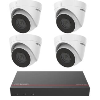 Kit supraveghere Hikvision  4 camere IP 2MP IR30m PoE NVR 4 canale 4MP SSD 1TB Preinstalant [1]