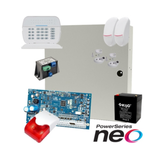 Kit alarma la efractie DSC NEO cu sirena interioara KIT2016INT [1]