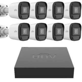Kit Supraveghere - Kit supraveghere Uniview 8 camere 2MP IR 20m XVR 8 canale 2MP + 2 canale IP 6MP