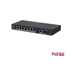 Retelistica - Switch 10 porturi 100 Mbps PoE fara management Dahua - PFS3110-8ET1GT1GF-96