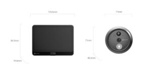 Kituri interfoane - Camera tip vizor WiFi 2MP IR 3m sonerie card Ezviz - HP4