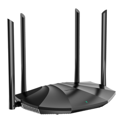 Router WiFi 6 (802.11ax), DualBand 2.4Ghz/5GHz, 300+1201Mbps, 4x6dBi, 4 porturi Gigabit - TENDA TND-RX2 [1]