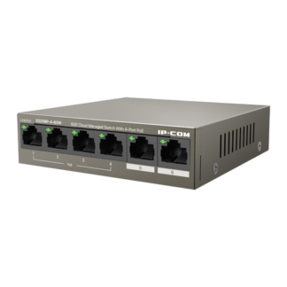 Retelistica - Switch 4 porturi Gigabit PoE+, 2 porturi RJ45 Gigabit, 58W, Management - IP-COM G2206P-4-63W