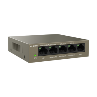 Switch-uri POE - Router 4 porturi Gigabit PoE+, 55W, 1 port RJ45 Gigabit, management - IP-COM M20-PoE