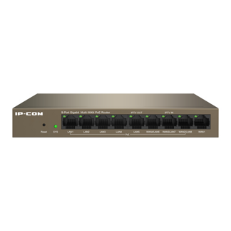 Retelistica - Router 8 porturi  Gigabit PoE+, 95W, 1 port RJ45, Management - IP-COM M20-8G-PoE