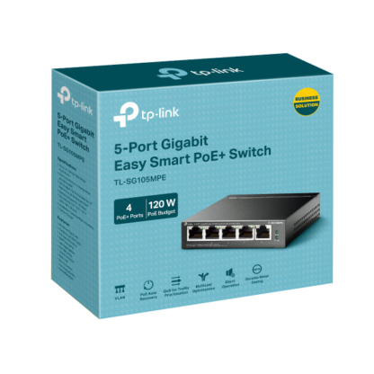 Switch TP-Link 5 porturi gigabit 4 PoE+ - TL-SG105MPE [1]