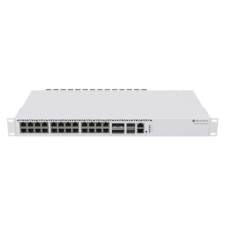 Switch 20 porturi MikroTik RJ45 2.5 Gigabit 2x QSFP+ (2.5Gigabit sau SFP+) - CRS326-4C+20G+2Q+RM