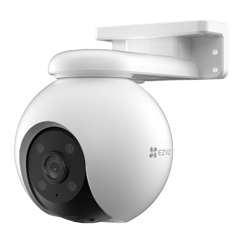 Camera supraveghere IP WI-FI Pan&amp;Tilt, 3K, lentila 4mm, Audio bidirectional, IR 30m, Lumina alba 20m, SDcard, Color 24/7 - EZVIZ H8 Pro 3K