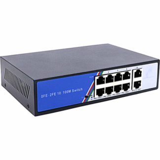 Switch PoE 8 10/100Mbps + 2 10/100/1000Mbps 125W - BestNPS NPS08F02GN [1]