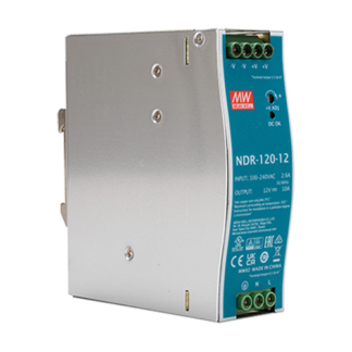 Sursa de alimentare in comutatie, 12V / 10A, sina DIN - MEAN WELL NDR-120-12 [1]