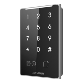 Cititor de proximitate MIFAR, cod QR, Wiegand, RS-485, tastatura integrata -HIKVISION DS-K1109DKB-QR