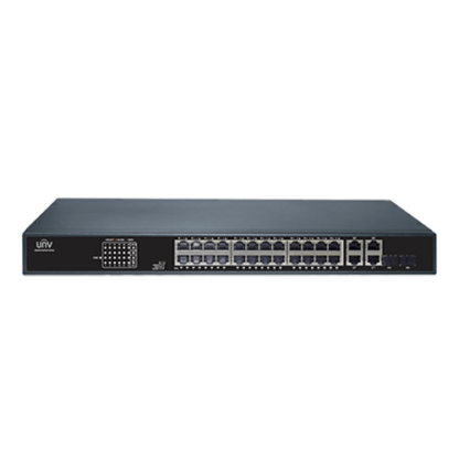 Switch 24xRJ45 POE, 2xRJ45, 2xRJ45+2xSFP combo, Gigabit - UNV NSW2010-26GT2GC-POE-IN [1]