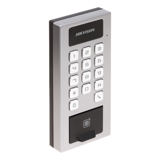 Terminal control acces si interfon cu tastatura, cititor card, amprenta, BT, Wi-Fi - HIKVISION DS-K1T502DBFWX