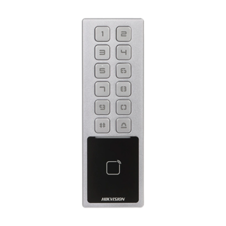 Terminal control acces cu tastatura, card M1, Bluetooth, Wi-Fi, Alarma - HIKVISION DS-K1T805MBWX [1]