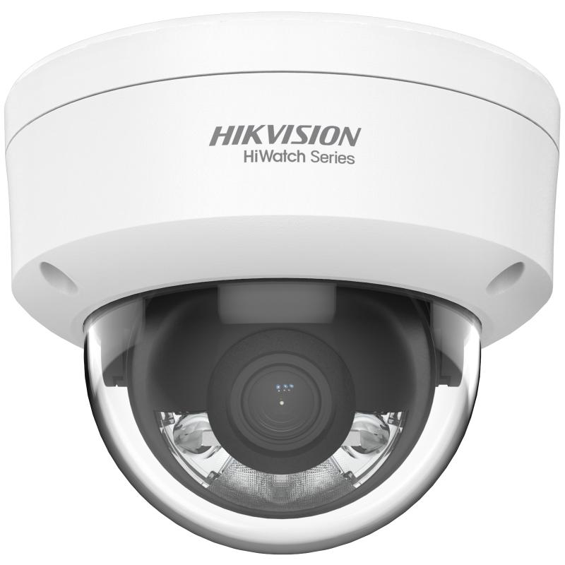 Camera supraveghere IP 4MP, ColorVu, lentila fixa 2.8mm, lumina alba 30m, PoE - Hikvision HiWatch HWI-D149HA(2.8mm)