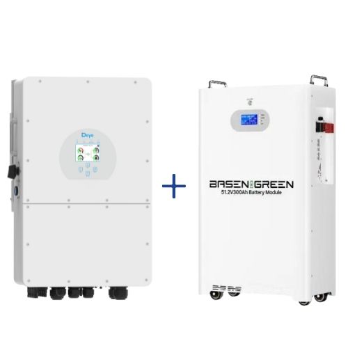 Sistem Fotovoltaic Off Grid 15 KW, Invertor Hibrid Trifazat DEYE, BMS, Litiu-Ion, CAN + Baterie BasenGreen LiFePO4, 300Ah, 51.2V, BMS [1]