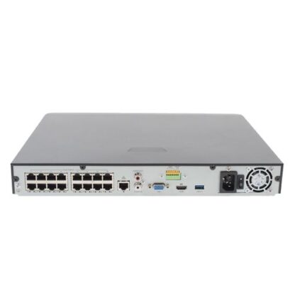 NVR 4K, 16 canale 8MP + 16 porturi PoE, intrare 160Mbs/iesire 64Mbps, 2 x HDD - UNV NVR302-16S2-P16 [1]