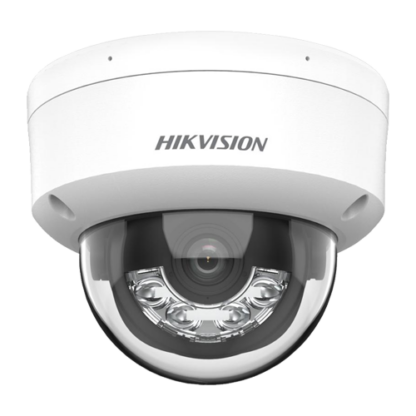 Kit supraveghere video Hikvision 4 camere IP 4K IR 30m lumina alba 30m lentila 2.8mm microfon, NVR 4 canale PoE 12MP AcuSense [1]