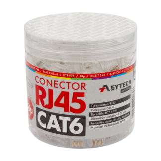 Mufa RJ-45 UTP Cat.6, 50u (100 buc) RJ45-CAT6-50U-JAR