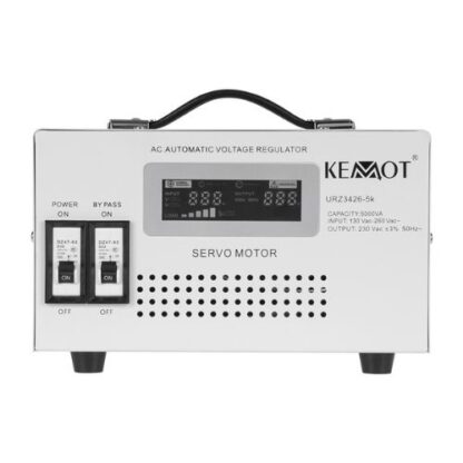 Stabilizator tensiune servomotor monofazat 2 prize 5KVA - Kemot URZ3426-5K [1]