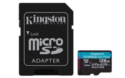 Card de Memorie MicroSD Kingston Canvas GO Plus, 128GB, Adaptor SD, Class 10 [1]