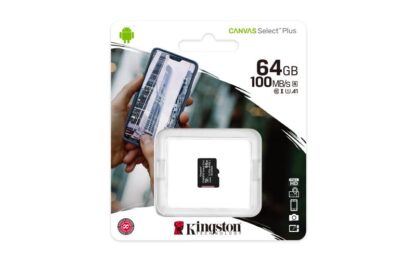 Card de Memorie MicroSD Kingston, 64GB, Select Plus, Clasa 10 UHS-I Performance [1]