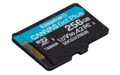 MicroSD Kingston Canvas GO Plus 256GB, Class 10 - UHS I, U3, V30, A2 [1]