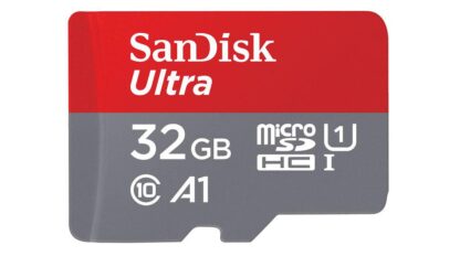 Card de memorie SanDisk Ultra microSDHC, 32GB, 120MB/s, A1 Class 10 UHS-I + SD Adapter [1]