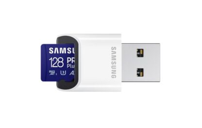 Card de Memorie SAMSUNG MicroSDHC PRO PLUS 128GB, Class10/Grade 3 cu cititor de carduri [1]