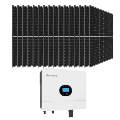 Sistem fotovoltaic Off-Grid 6KW, Invertor Hibrid Growatt 6KW si 16 Panouri Solare 380W [1]