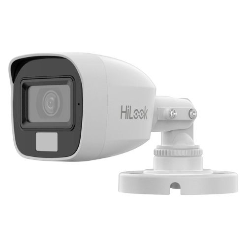 Camera, Hikvision HiLook, HDTVI, 5MP 3K, lentila 2.8mm, IR 20m, lumina alba 20m, microfon, IP66 - THC-B157-LPS