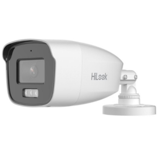 Camera, HDTVI, Hikvision HiLook, 2MP, lentila 2.8mm, Smart Hybrid Light, Lumina Alba 40m, IR 40m, microfon, IP66 - THC-B227-LMS