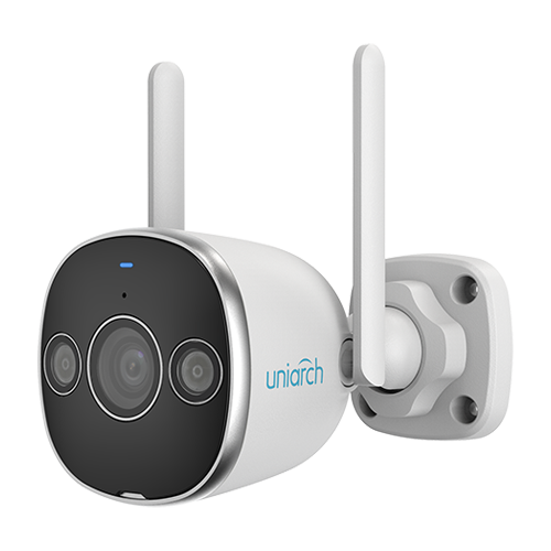 Camera IP WiFI, 3MP, lentila 2.8mm, IR 20m, Lumina Alba 10m, Audio bidirectional, Slot card SD, IP67- Uniarch Uho-B2D-M3F3D