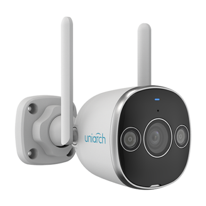 Camera IP WiFI, 3MP, lentila 2.8mm, IR 20m, Lumina Alba 10m, Audio bidirectional, Slot card SD, IP67- Uniarch Uho-B2D-M3F3D [1]