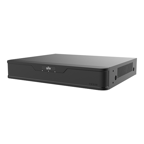 NVR 4K, 4 canale PoE, max. 16MP, VCA, Ultra H.265, 1xSata - UNV NVR501-04B-P4 - 1 | YEO