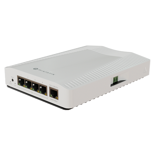 Router 4 porturi 10G, 1 port 1G, sina DIN - MikroTik CRS304-4XG-IN