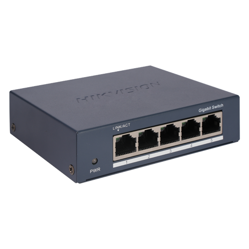 Switch 5 porturi Gigabit carcasa metal 10 Gbps - HIKVISION DS-3E0505-O