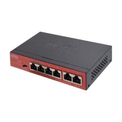 Switch Wi-Tek Hi-PoE, 4 x 10/100Mbps + 2 x 10/100Mbps RJ45 Uplink - PS205 V4 [1]