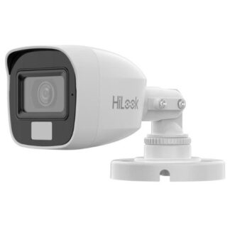 Camera de supraveghere analog de exterior Hikvision HiLook, 3K 5MP, Iluminare duala 20m, lentila 2.8mm, Microfon, IP66 - THC-B157-LMS