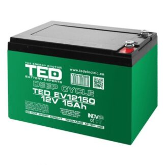 Acumulator vehicule electrice Deep Cycle 12V 15AH TED BAT -TED12V15AH [1]