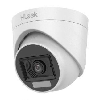 Camera de supraveghere interior HDTVI, Hikvision HiLook, 2MP FULL HD, IR 20m, Lumina Alba 20m, Audio- THC-T127-LPS