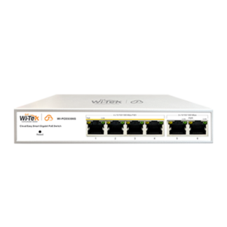 Switch Wi-Tek, 4x10/100/1000Mbps RJ45, 4x802.3af/at PoE+, capacitate 12Gbps-WI-PCES306G V2 [1]