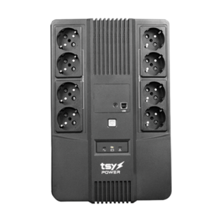 UPS TSY Power, 1000VA/600W, LED, line interactive, 8 x Schuko TSY-D-1K0-LED [1]