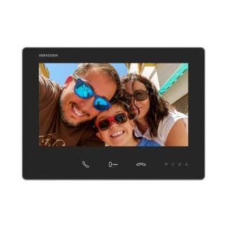 Monitor videointerfon Hikvision cu 2 fire, 128 MB RAM, Wi-Fi, 7-inch, Rezolutie 1024 × 600, Microfon, Difuzor - DS-KH7300EY-WTE2