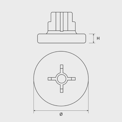 Saiba plastic 16 mm pentru pistol Force ONE (100 buc.) - CELO 16AP [1]